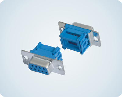 D-SUB FEMALE 9P BLUE IDC TYPE