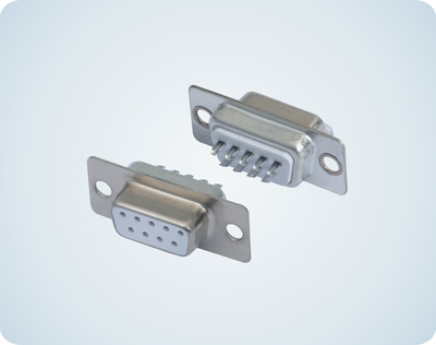 D-SUB FEMALE 9P WHITE WELDING WIRE TYPE