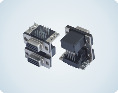 D-SUB RA FEMALE &nbsp;15P BIACK DOUBLE TYPE