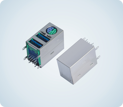USB 3.0+MINIDIN VERTICAL DIP TYPE