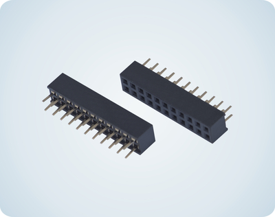 2.0 PITCH FEMALE HEADER DUAL ROW DIP VERTICAL