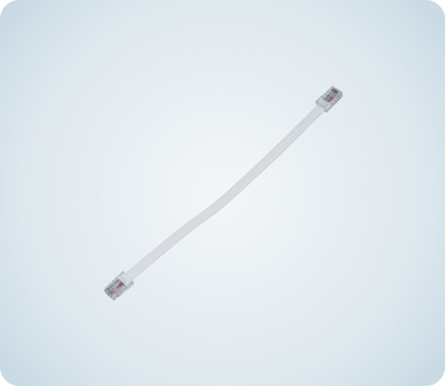 Rj45 CABLE WHITE 8P8C FLAT SHORE TYPE