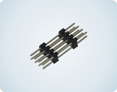 2.0 PITCH PIN HEAD DIP DUAL ROW PLASTICS