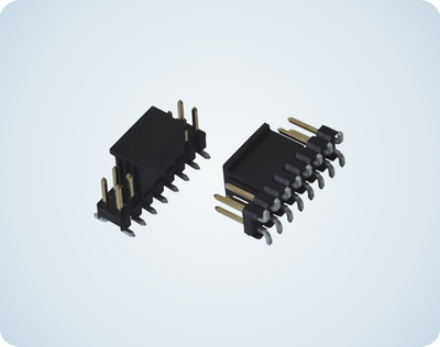 2.54 PITCH PIN HEADER SMT DUAL ROW WITH CAP