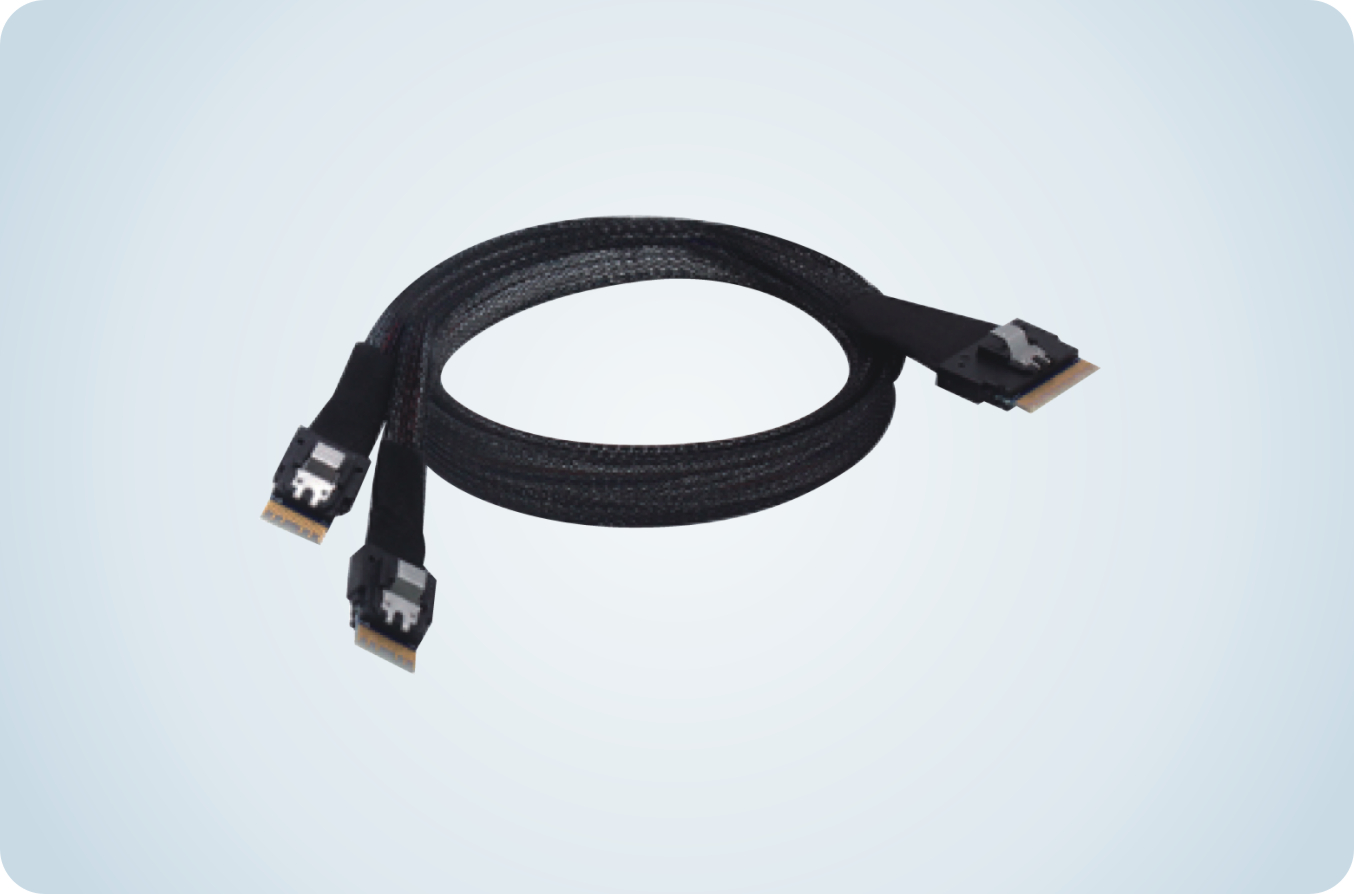 SLIM SAS SFF-8654 8I TO SFF-8654 4I 2