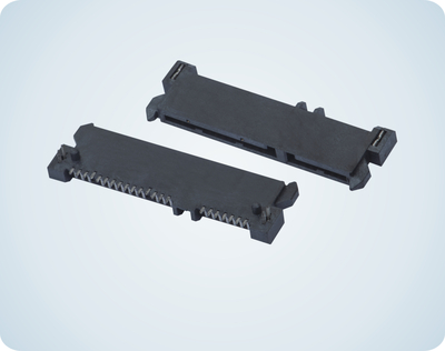 SATA 7+15 FEMALE RA SMT WITH POST